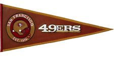 Vintage San Francisco 49ers Leather Pennant Flag NFL Officially Licensed picture