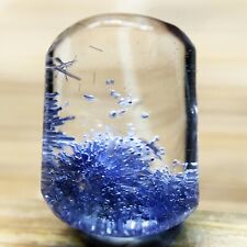 3Ct Very Rare NATURAL Beautiful Blue Dumortierite Quartz Crystal Pendant picture