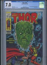 Thor #164 1969 CGC 7.0 (3rd Cameo App of Him (Warlock))(Small Crack on Side) picture