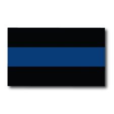 Thin Blue Line Flag Magnet Decal 3x5 Inches Automotive Magnet for Car Truck SUV picture
