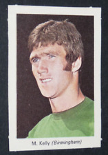 1971 IPC VALIANT CARD FOOTBALL #8 MIKE KELLY BIRMINGHAM CITY BLUES ENGLAND picture