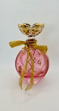 Beautiful Royal Limited Crystal Pink Perfume Hand painted Bottle made in Italy picture