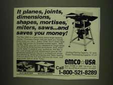 1985 Emco Rex 2000 Jointer-Thickness Planer Ad - It planes, joints, dimensions, picture