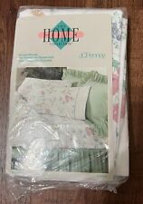VTG NIP JC PENNEY'S HOME COLLECTION SET OF 2 Floral PILLOW CASES Queen picture