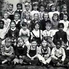 Vintage 1949 San Francisco Elementary School Children Class Photo Photograph picture