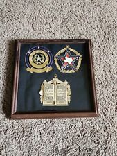 Lot 1997 1999 2002 Texas State Capitol Christmas Ornaments  Retired Framed picture
