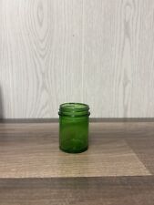 Vintage 2 Oz Emerald Green Duraglas Glass Jar  picture