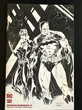 Batman Catwoman #1 Scott Williams Jim Lee B&W Variant LTD 1500 DC Comics NM picture