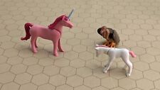 Playmobil 3 Animal Lot - Pink Unicorn, Horse with Star Print, Buzzard/Vulture picture