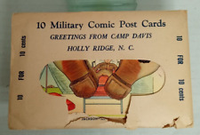 Vintage WW2 Unopened Postcard Lot of 10 Holly Ridge, NC Camp Davis Military picture