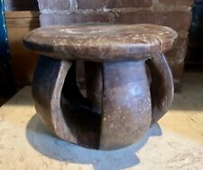 Small African Baga Low Stool  Guinea-Bissau  8” High X 10” Wide picture