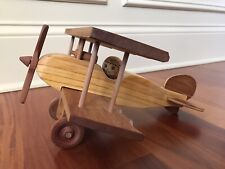 1988 Hardee Toys Handcrafted German Albatross Wood Airplane~Signed by Artist  picture
