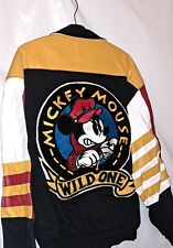 Mickey Mouse 'Wild One' Leather Jacket XL picture