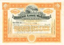 South Lake Mining Co. - Stock Certificate - Mining Stocks picture