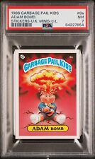 1986 Topps Garbage Pail Kids Series 1 UK Minis ADAM BOMB 8a Checklist Card PSA 7 picture
