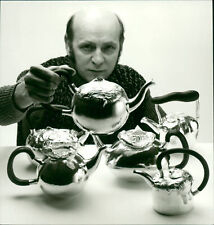 Swedish silversmith Olle Ohlsson with his colle... - Vintage Photograph 2574729 picture