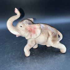 Vintage Mid Century Modern 6.5” Ceramic Elephant Figurine-Made In Japan picture