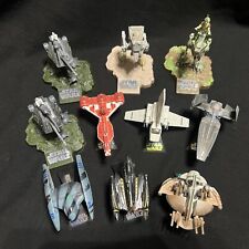 Star Wars Die-Cast Titanium Series Micro Machine Lot of 10 Ships with Stands picture