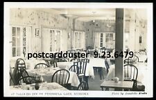 PENINSULA LAKE Ontario 1948 Muskoka Tally-Ho Inn Interior. Real Photo Postcard picture