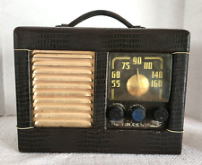 Vintage Automatic Radio Mfg Co Model C-60X / C-65 Suitcase Tube Radio UNTESTED picture