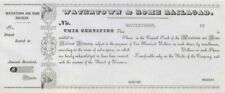 Watertown and Rome Railroad - Extremely Rare - Unissued Railway Stock Certificat picture