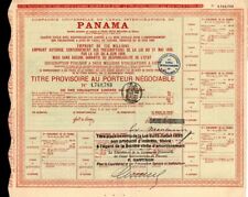 Panama-Companie Universelle Du Canal Interoceanique de Panama - 1888 dated Bond  picture