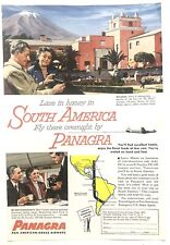 Vintage 1954 Original Print Ad Full Page - Panagra - Laze In Luxury picture