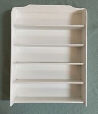Willabee and Ward 5 Shelf White Wall Hanging Display Shelves  18.5