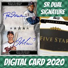 Topps Colorful 20 Rod Carew Joe Wall Five Star Dual Signature 2020 Digital picture