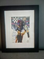 Signed WWE 1 January 2017 Boom Triple H, Seth Rollins Roman Reigns Dean Ambrose picture