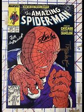 Amazing Spider-Man 307 Signed 3X By Stan Lee,Todd McFarlane, And Jim Salicrup picture