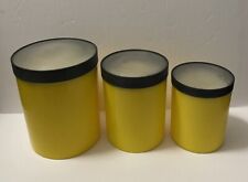 Vintage Kartell Plastic Canister Set (3) with Clear Lids - Made in Italy (Rare) picture