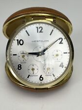 VTG Westclox Travel Alarm Clock US Time Zones Clamshell Snap Case - Working picture