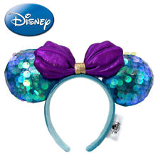 Disney-Parks Little Mermaid Ariel Purple Mickey Mouse Minnie Ears Headband picture