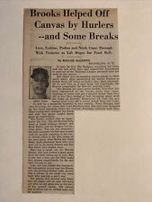 Johnny Podres Brooklyn Dodgers 1954 Sporting News Baseball 4X8 Panel picture