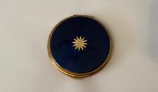 Stratton Blue and Gold Star Vintage Ladies Powder Compact picture