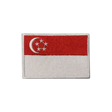 Singapore Country Flag Patch Iron On Patch Sew On Badge Embroidered Patch picture
