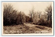1923 White's Woods Dirt Road Litchfield Connecticut CT RPPC Photo Postcard picture