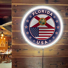 Florida State Flag Neon Sign, Florida Sunshine State Pride, LED Lights, USA FY1 picture