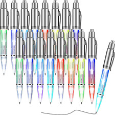 16 Pcs Lighted Tip Pen Writing Ball Point Pen with LED Flashlight picture