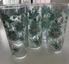 Taylor Smith Ever Yours Boutonniere Drinking Glass VTG Mid Century - Set Of 18 picture
