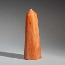 Genuine Polished Orange Selenite Point from Morocco (1.7 lbs) picture