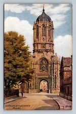 Oxford, UK-United Kingdom, Tom Tower Christchurch, Vintage Postcard picture