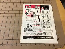 vintage original 1954 magazine FULL PAGE Ad: HERKIMER TOOL & MODEL WORKS engines picture