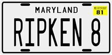 Cal Ripken Rookie Baltimore Maryland 1981 License plate picture