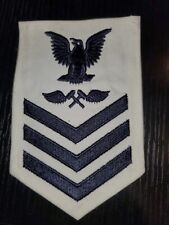 One WWII 1950s USN Navy 1st Class Aviation Metalsmith Chevron Rate Patch L@@K picture