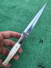 Custom Handmade D2 Steel Hunting Dagger Double Edge Boot Knife Full Tang 268 picture