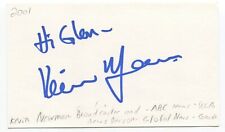 Kevin Newman Signed 3x5 Index Card Autographed Signature Journalist Broadcaster picture