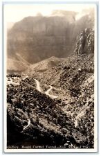 c1920's Mount Carmel Tunnel Zion National Park Utah UT RPPC Photo Postcard picture