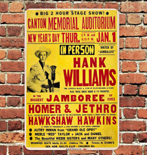 Hank Williams Aluminum Metal Sign 8